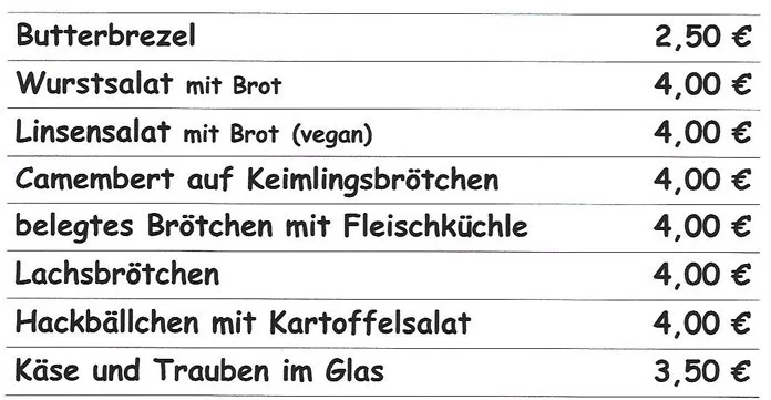 Speisen bei der Freitag Abend Vorstellung Essen beim Holzgerlinger Varieté